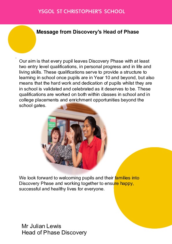 Discovery head of phase welcome 1