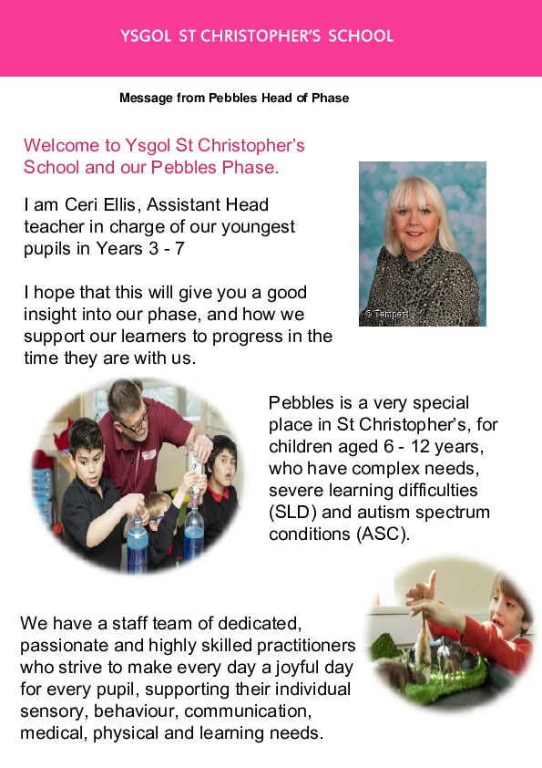 Pebbles head of phase welcome - page 1